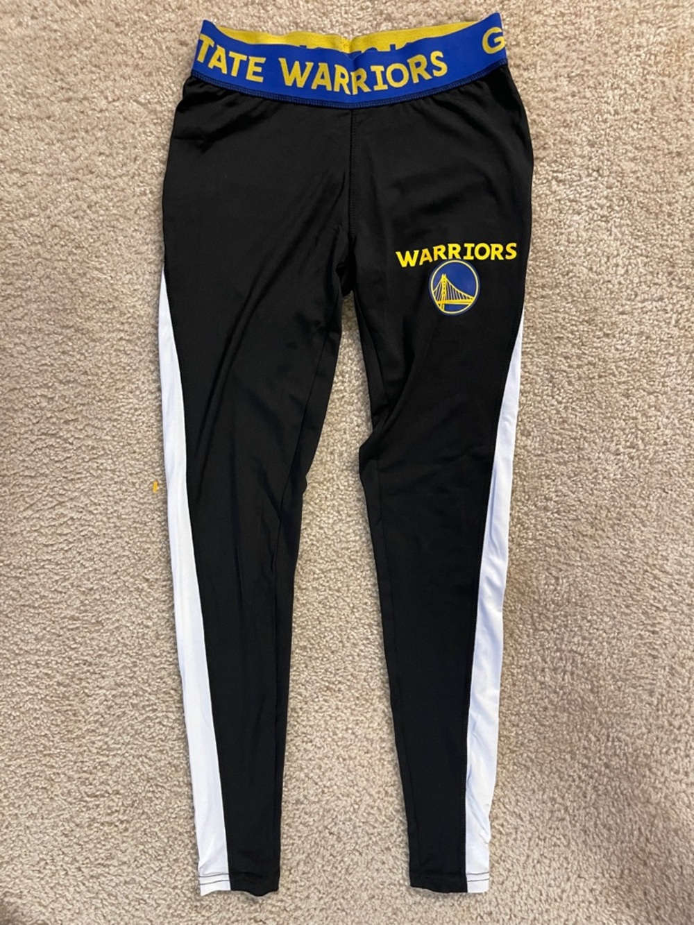 NBA Warrior State Leggings with White Side Panels